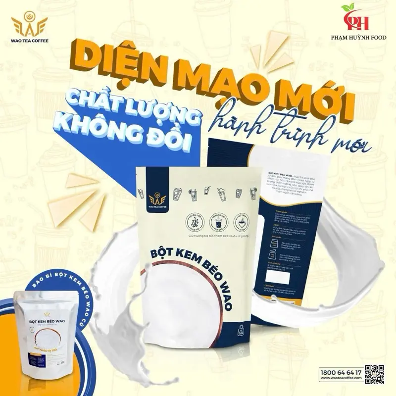 BỘT KEM BÉO WAO TRỌNG LƯỢNG 1KG