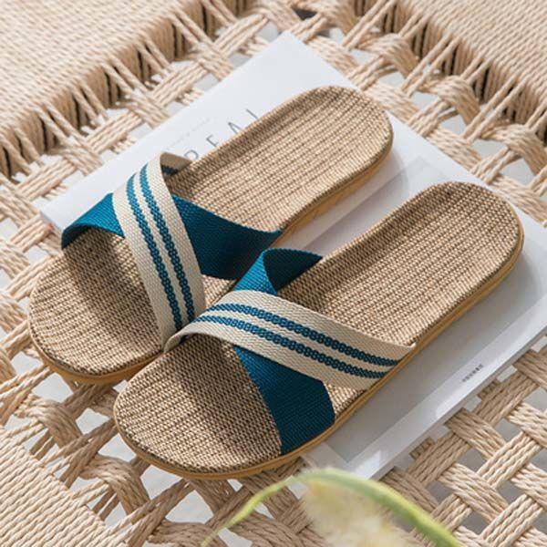 Product Introduction of [Có sẵn đủ size] Dép cói quai chéo cho NAM, mang nhà, đi làm, đi biển, dạo phố 23
