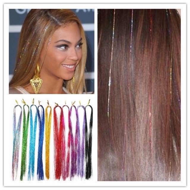 TÓC KIM TUYẾN - SET 120 SỢI KIM TUYẾN NỐI TÓC