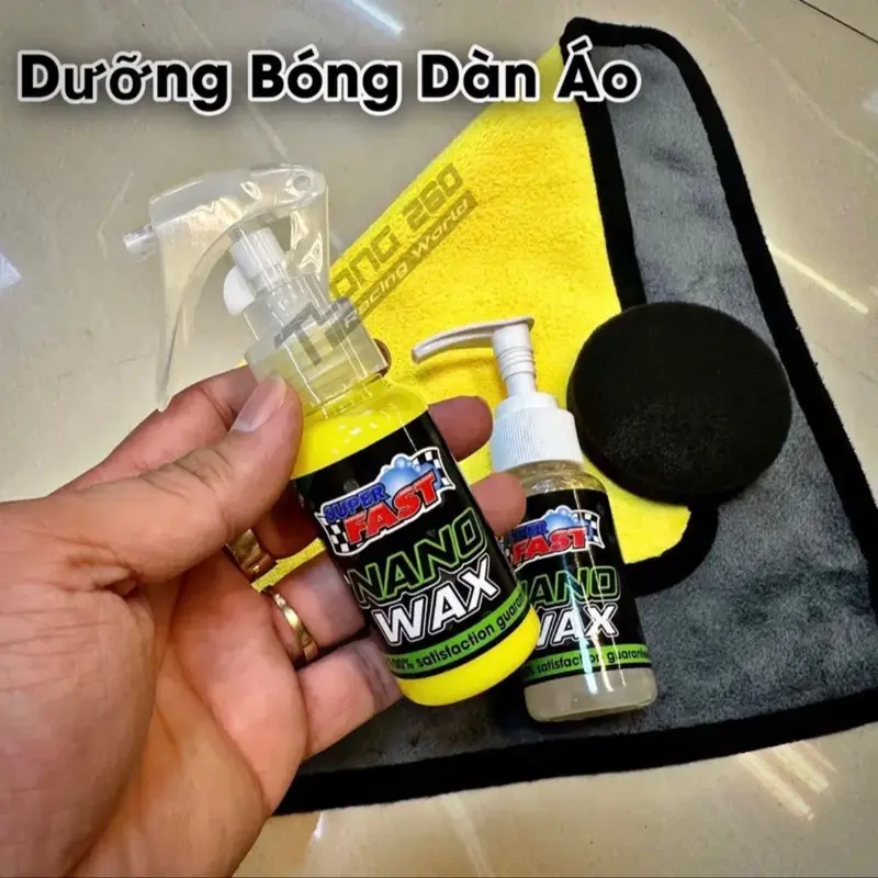 Nano Wax Super Fast Dưỡng Bóng Dàn Áo , Phục Hồi Nhựa Nhám 1