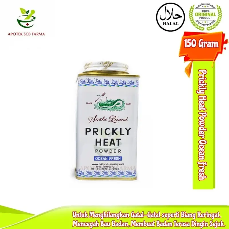 Prickly Heat 150gr Varian - Bedak Gatal Cap Ular, Untuk Biang Keringat 1