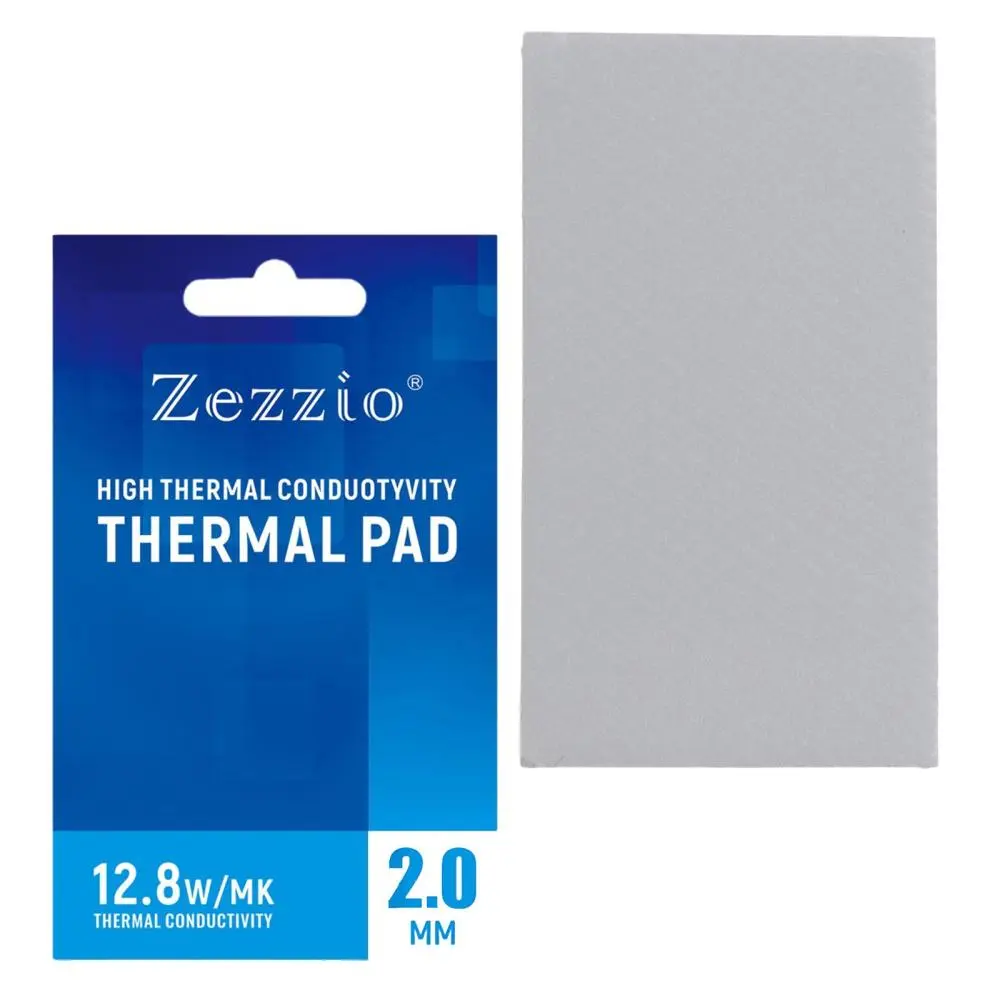 Silicone Thermal Pad 12.8 W/mK Safe for PC Laptop Heatsink GPU/CPU/LED