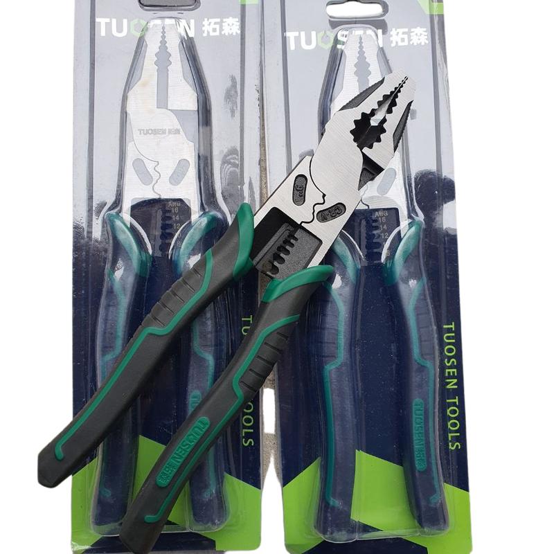  Kìm Điện Đa Năng Cắt Sắt Tuốt Dây Điện Bấm Đầu Cốt Vặn Ốc ,Hãng Tuosen. Gia Công Thép CrV Áp dụng công nghệ nhiệt lạnh Tiêu chuẩn chất lượng xuất thị trường Châu Âu kiềm  đa kìm  điện 