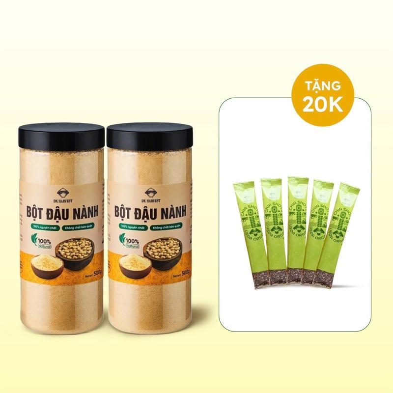 Bột Đậu Nành NON-GMO DK Harvest Rang Chín Đậu Nành KHÔNG BIẾN ĐỔI GEN Từ Loại Đậu Nành Cao Cấp Giàu Protein Không Chất Bảo Quản - 500g 1kg - Đầy đủ giấy nhập khẩu và Có Xuất HĐ Công Ty