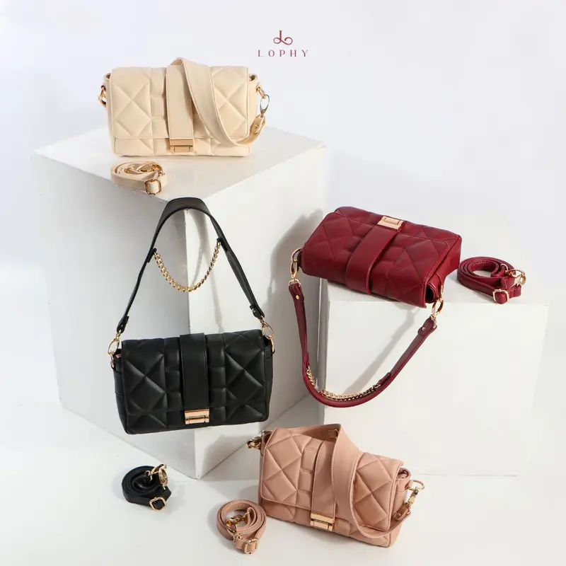 [Beli Lokal] Lophy Bag Tas Wanita Shoulder Bag Sling Bag Tas Bahu Wanita Tas Selempang Wanita Irish Bag in Pink Blush 8
