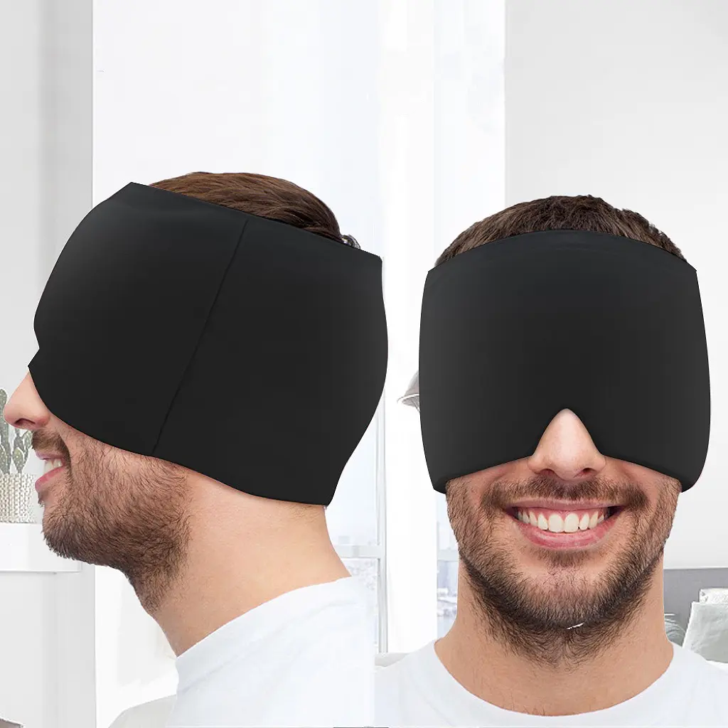 Migraine Ice Head Wrap Headache Relief Hat Cooling Migraine Cap Tension Headache Relief Cap Migraine Relief Cap Ice Hat Relieves
