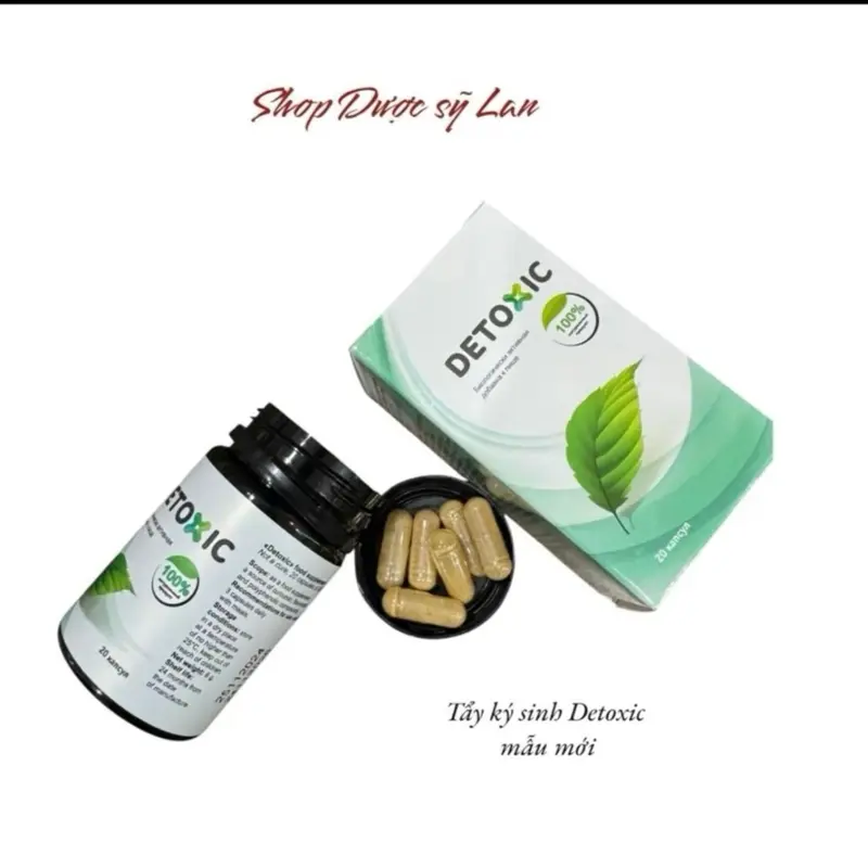 3 lọ Detoxic mẫu mới nhất hỗ trợ đào thải ký sinh, hỗ trợ các vấn đề ngứa do ký sinh gây ra . 3 lọ ( nội địa Nga ) 2