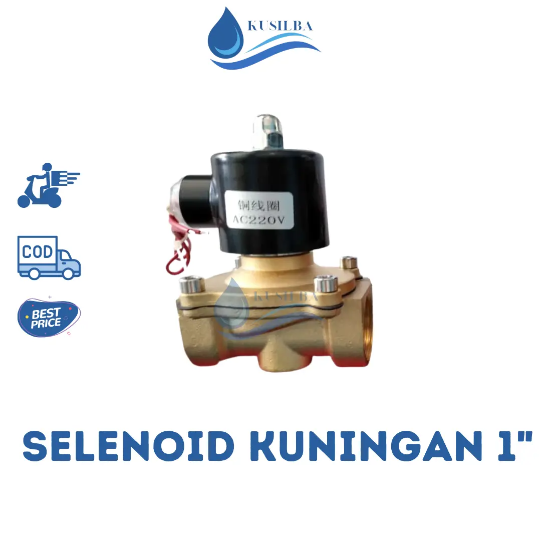 Solenoid Valve Kuningan Drat 1 inch Selenoid
