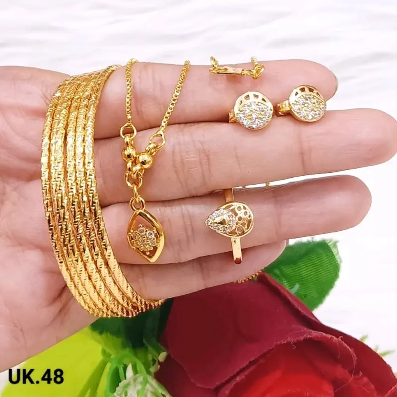 SET LENGKAP ANAK TITANIUM TERBARU 005 kalung liontin gelang cincin anting 0