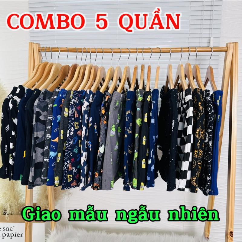 COMBO 5 Quần đùi nam chất thun co dãn đủ size từ 45-90kg Nhung Menswear quần  hoa quần  đùi