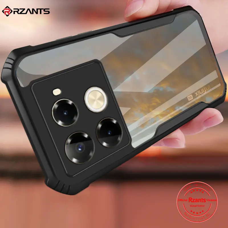 Rzants For INfinix note 40 Pro Plus 5G Case Hard [Blade] Shockproof Slim Crystal Clear Cover funda Casing