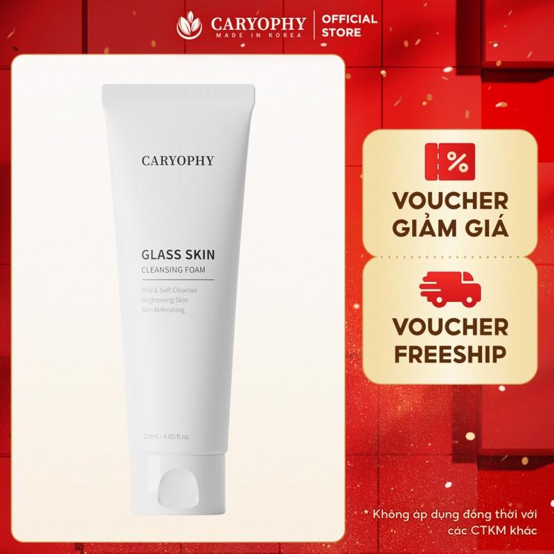 Sữa Rửa Mặt Caryophy Glass Skin Cleaning Foam 120ml (HSD T4.2025)