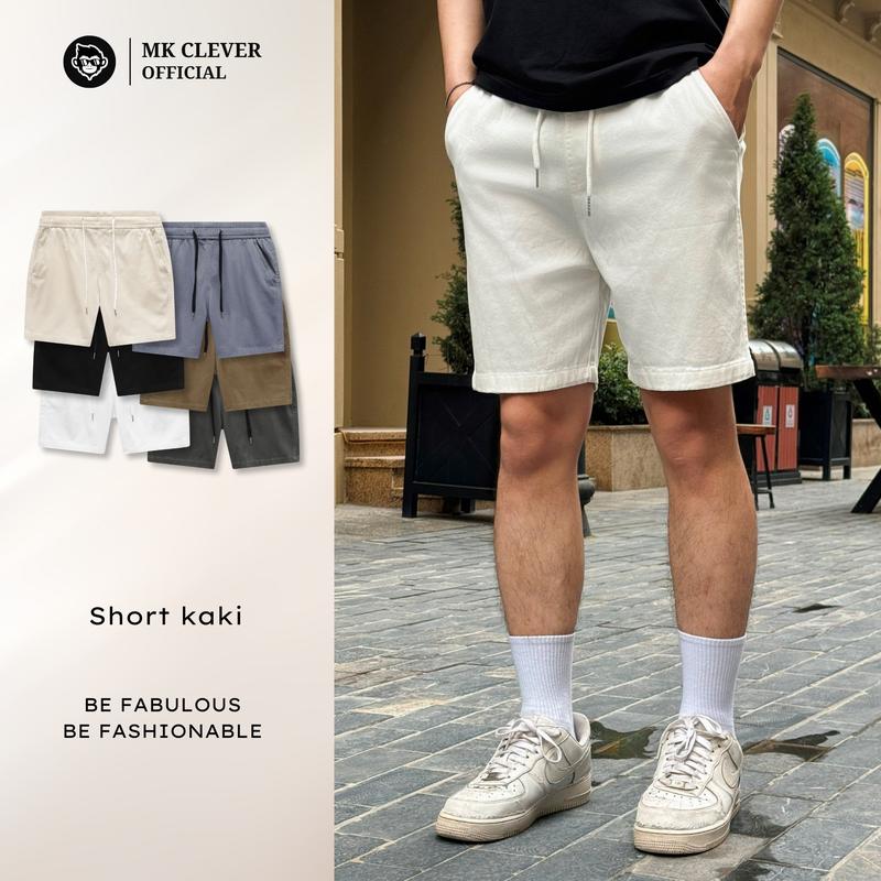 Quần Short Kaki Sort MK CLEVER, Chất Liệu Kaki Cotton Cao Cấp, Mặt Vải Đanh, Form Trên Gối Trẻ Trung Năng Động Nam Menswear