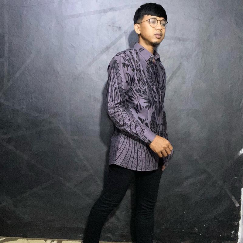 Taro kemeja batik slimfit berlapis furing baju batik pria lengan panjang 5