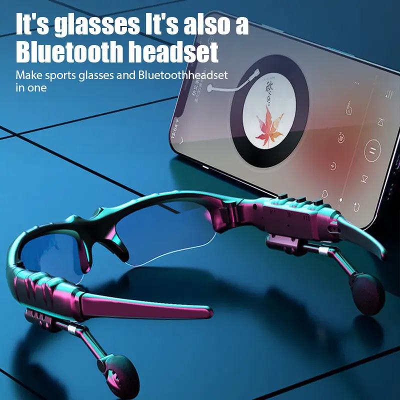 【COD】 MOCHO Smart Glasses Wireless Bluetooth 5.0 Sunglasses Outdoor Kacamata bluetooth Calling Calling Music Anti-Blue Eyeglasses MP3 Sunglasses With Bluetooth (Kacamata MP3 + Bluetooth) -Kacamata Handsfree Headset Full Music 3