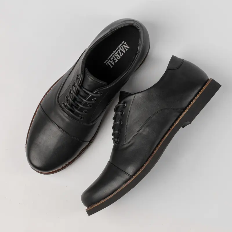 LOTHAR |ManNeedMe x NAZ| Sepatu Pantofel Pria Oxford Shoes Pantopel Formal / Kantor / Kerja ORIGINAL 5