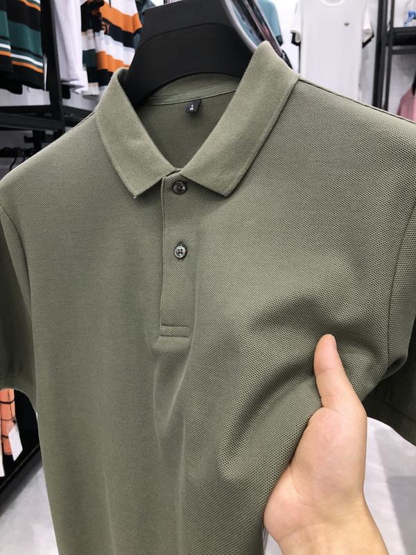 Product Introduction of Boxy cropped polo shirts plaid summer high-end men's polo shirt short sleeve cotton polo collar casual high-grade shirt top men's T-shirt Tropical Human 18