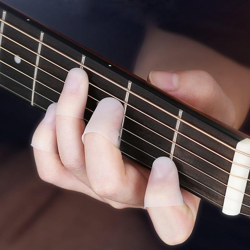 Miếng Bảo Vệ Đầu Ngón Tay Cho Đàn Guitar, 4 Miếng, Miếng Bảo Vệ Ngón Tay Bằng…