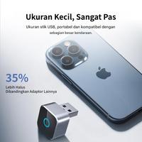 Gambar Balibyte CP88 Wireless Carplay Adapter Portable Auto 2 in 1 Adapter for Wired Android Auto Cars Converts Wired to Wireless Easy Setup Plug & Play No Delay 2025 Upgraded - Sliver dari Balibyte Store Kota Administrasi Jakarta Pusat 3 Tokopedia