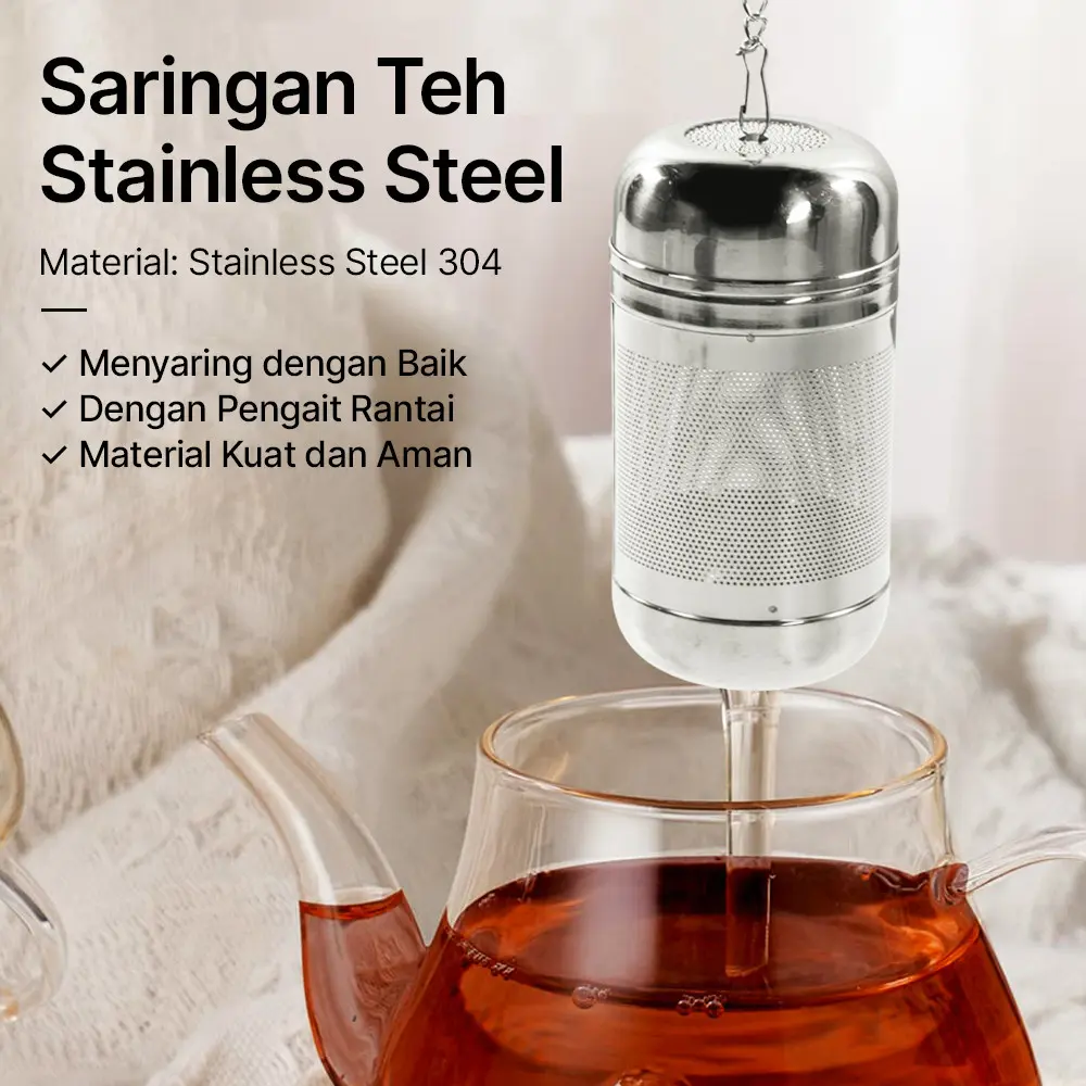 Tingke Saringan Teh & Rempah Stainless Steel: Reusable, Praktis, dan Multifungsi untuk Pengalaman Menyeduh Optimal