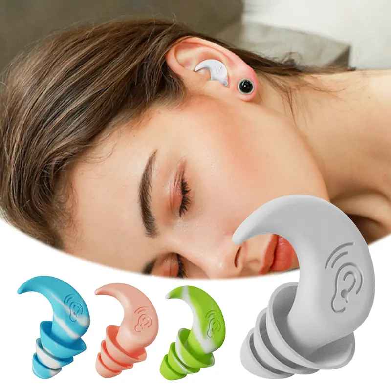 Nút Bịt Tai, Chống Ồn Giảm Tiếng Ồn, Chuyên Nghiệp, Làm Bằng Silicon, Chống Thấm Nước, Mềm Mại Và Bọt Biển, Thích Hợp Để Ngủ, Chống Tiếng Ồn, Nút Bịt Tai, # 445389 0
