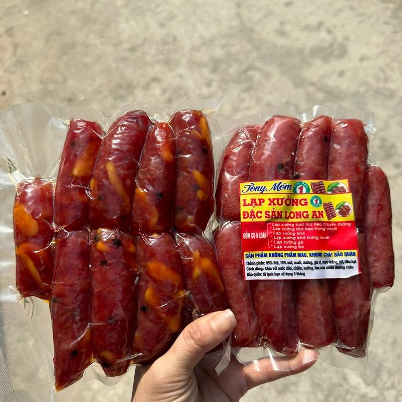  Combo 0,5 Kg lạp xưởng trứng muối +0,5 kg lạp  xưởng nạc 