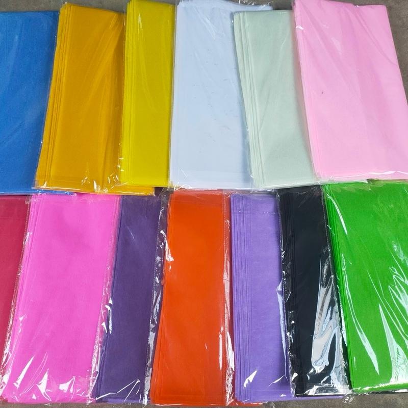 Xấp 38 tờ giấy mếch mỏng gói hoa 50*50cm