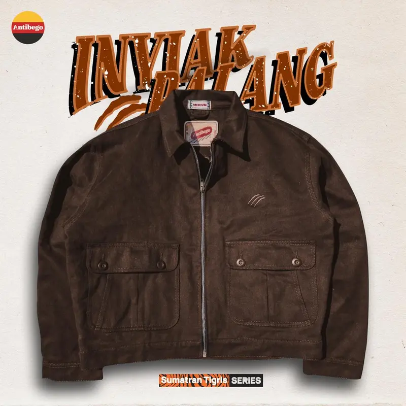 WORK JACKET "MOLESKIN" | BROWN SUEDE | 368 GSM | INYIAK BALANG 0