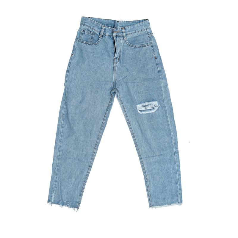 Quần Jean Baggy Nam Nữ Rách Gấu, Rách Gối R1-G  Menswear Pants