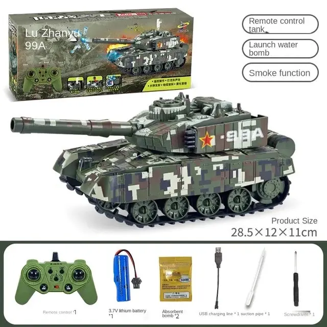 Xe Tăng T90 Phun Hạt Bánh Xích Có Âm Thanh Pin Sạc - Đồ Chơi Trẻ Em - Đồ Chơi, Toy 6