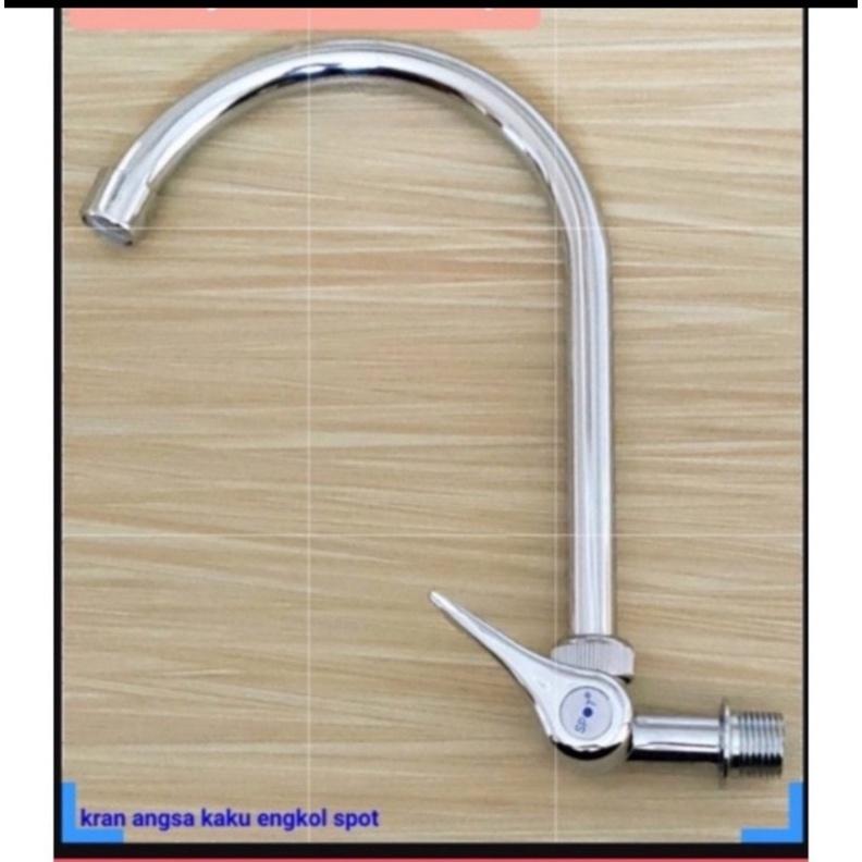 Product Introduction of kran cuci piring Kran Angsa Cuci Piring 1/2 inch Kran Wastafel Stainless Steel Model Tembok Minimalis Air 2
