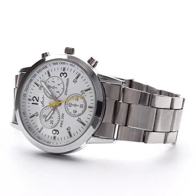 Jam Tangan SHSHD Pria dan Wanita Sport Chrono Rantai Geneva Jam Tangan Stainless Steel Jam Tangan Pria Fashion Analog  Grosir  Model Terbaru SH003 jam tangan wanita jam tangan pria jam tangan anak jam tangan couple jam ganeva wanita jam ganeva pria 3