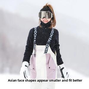 Adult Double-Layer Anti-Fog Ski Goggles with Clip Design – Windproof Snow Goggles Compatible with Prescription Glasses