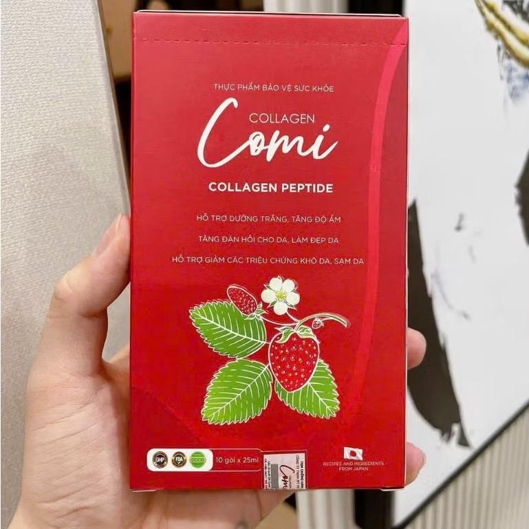  Chính Hãng- Không Kèm Quà Tặng  Collagen Nước Uống Đẹp Da  Collagen Peptide L-Glutathion  Hỗ Trợ Dưỡng Da Collagen Comi 250ml   10 gói   hộp  . Date T5 2027 