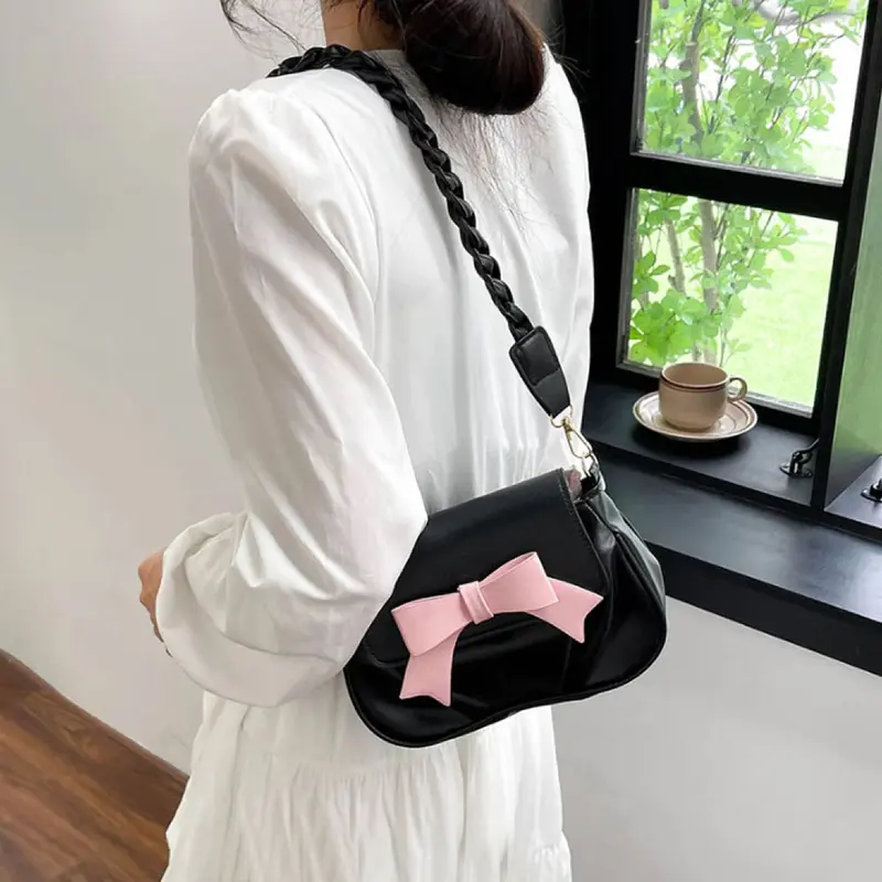 Tas wanita aesthectic simple & modern JS2 style motif PITA rekomendasi fashion cewek terbaru Selempang 1