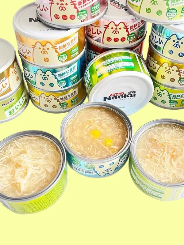 Pate NEEKA sữa lắc thức ăn cho mèo mọi lứa tuổi, pate cho mèo lon 85gr thức ăn cho mèo 1