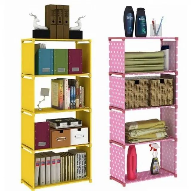 RAK BUKU PORTABLE 5 TINGKAT 4 SUSUN / RAK SEPATU SERBAGUNA 5 SUSUN