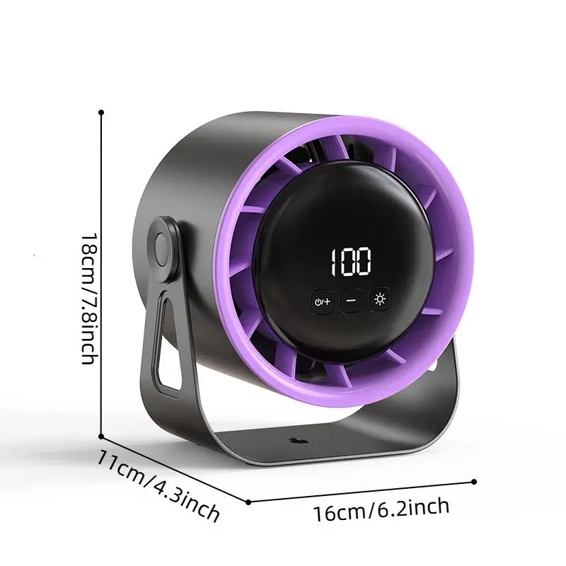 USB Rechargeable Mini Fan, Adjustable Desktop Fan, Compact Turbine Fan for Home and Office, Universal USB Digital Accessories, Portable Fan 6