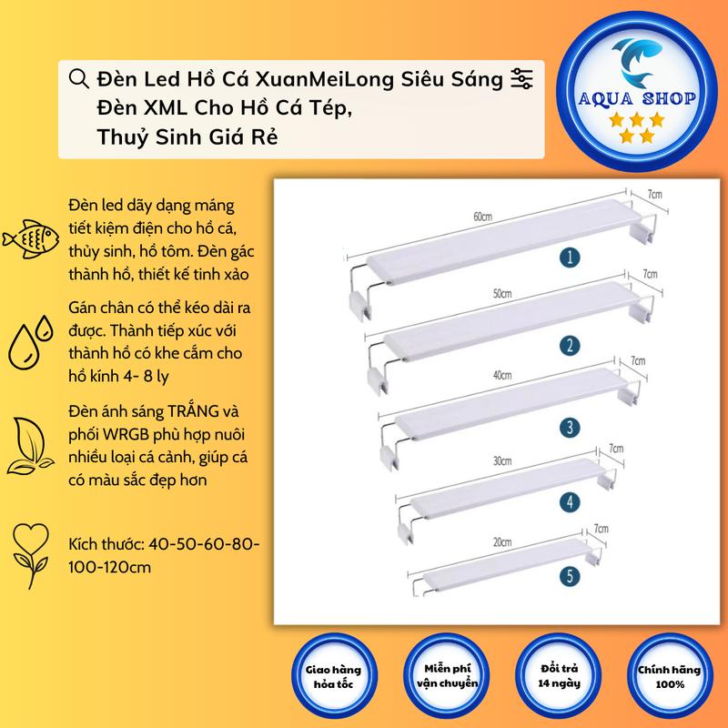 Đèn Led Hồ Cá XuanMeiLong Siêu Sáng - tiết kiệm điện Cho Hồ Cá Tép, Thuỷ Sinh Giá Rẻ