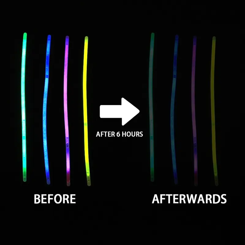 Product Introduction of 10-50Pcs Fluorescence Sticks Party Multicolor Glowing Stick Bright Colorful Light Bright Bendable Glow Bracelet Party Supplies 24