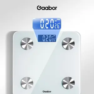 Gaabor Timbangan Digital GWS-M02A Dilengkapi Layar LED Koneksi Bluetooth Bahan Kaca Tempered Kuat - DM
