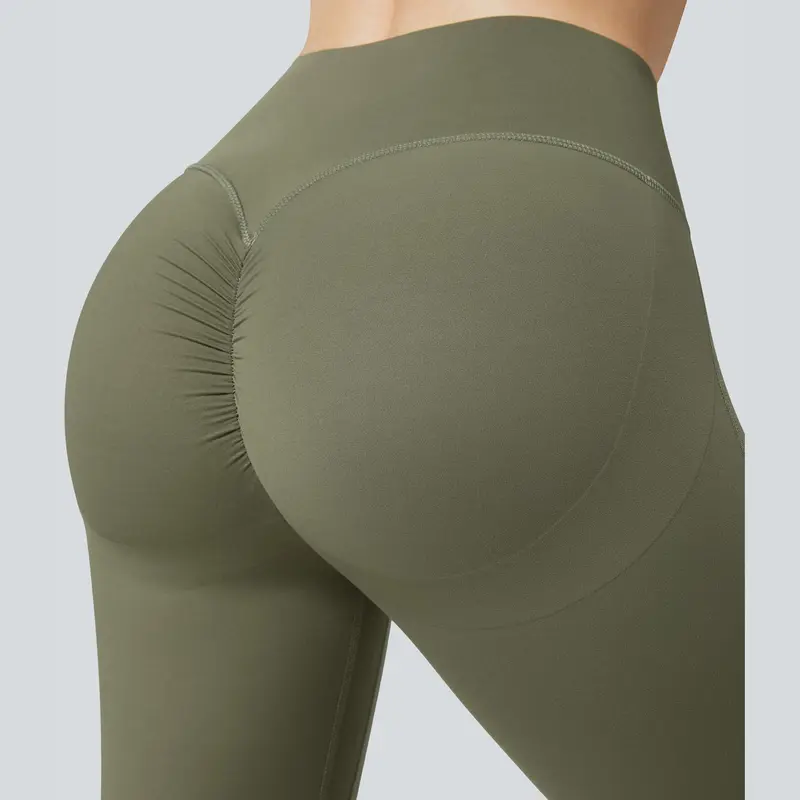Halara Halara UltraSculpt™ High Waisted Ruched Tummy Control Butt Lifting Yoga 7/8 Leggings 5