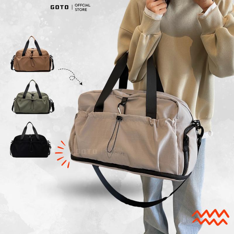 Túi du lịch size to GOTO đựng quần áo du lịch đa năng chống nước xách tay hành lý - GT026