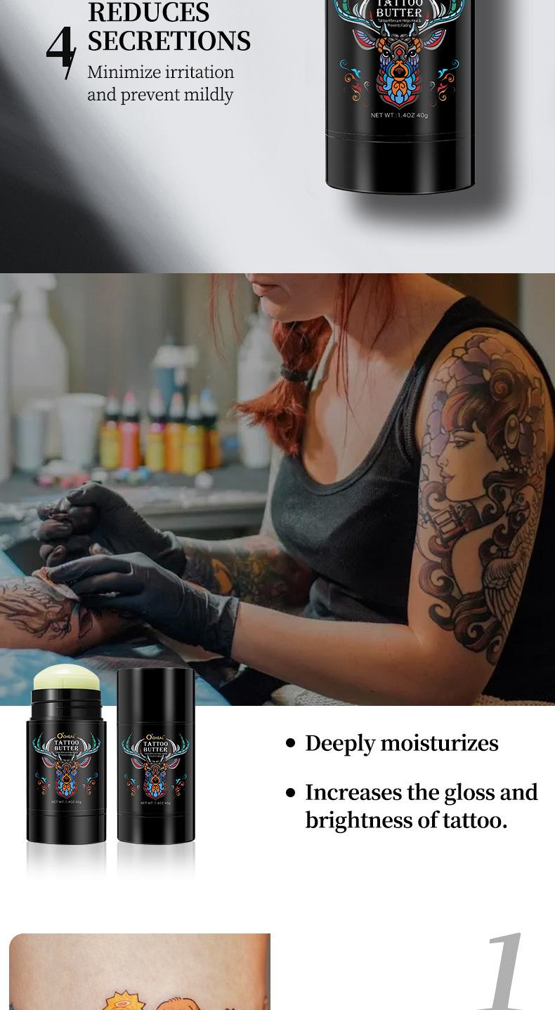 Product Introduction of Ocheal Tattoo Care Stick Solid Color Color Nourishing Skin Gentle Tattoo Tattoo Tattoo Tattoo Cream Rotary Type ws015 3