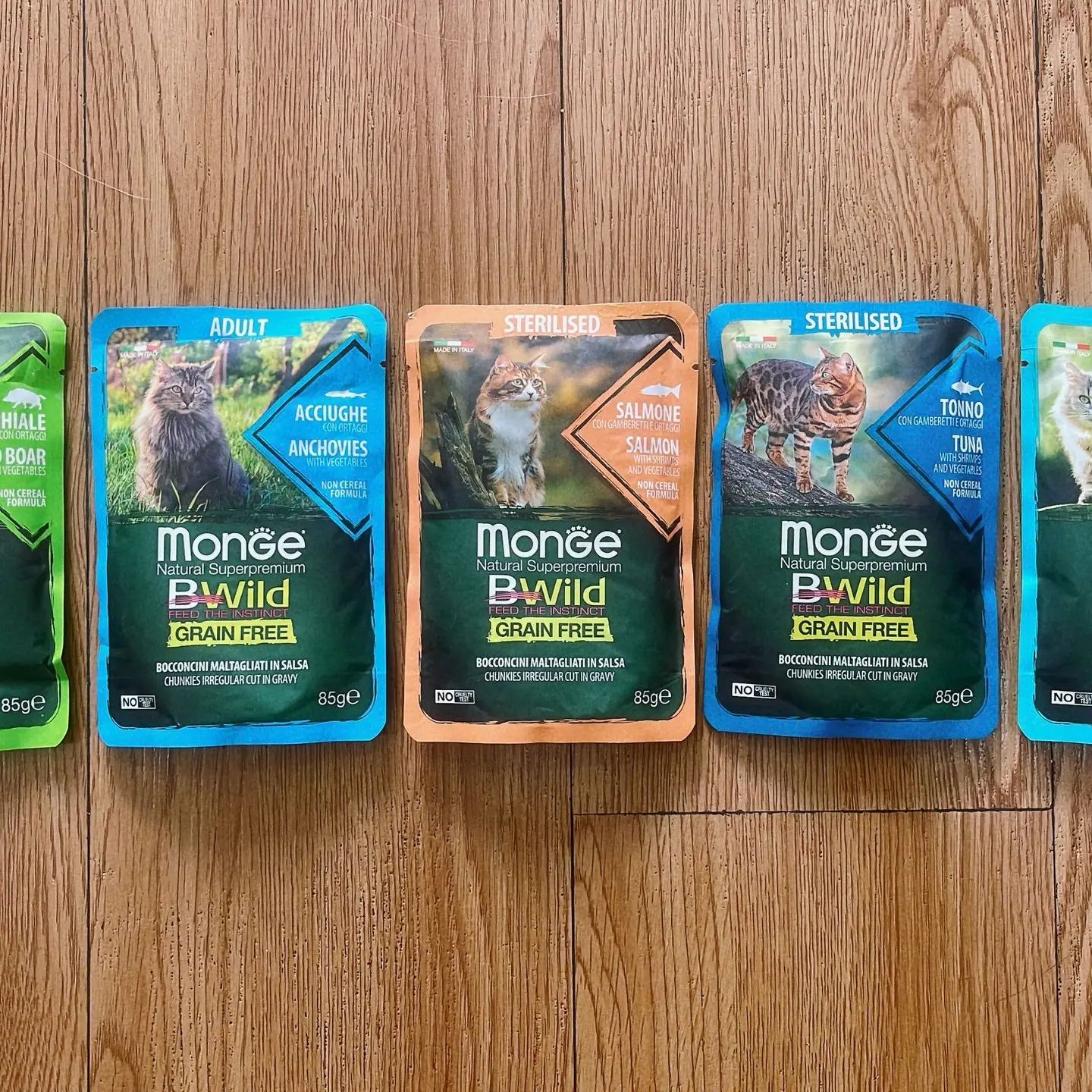 Pate MONGE Mèo (Grain free) Thức ăn ướt Gói 85g