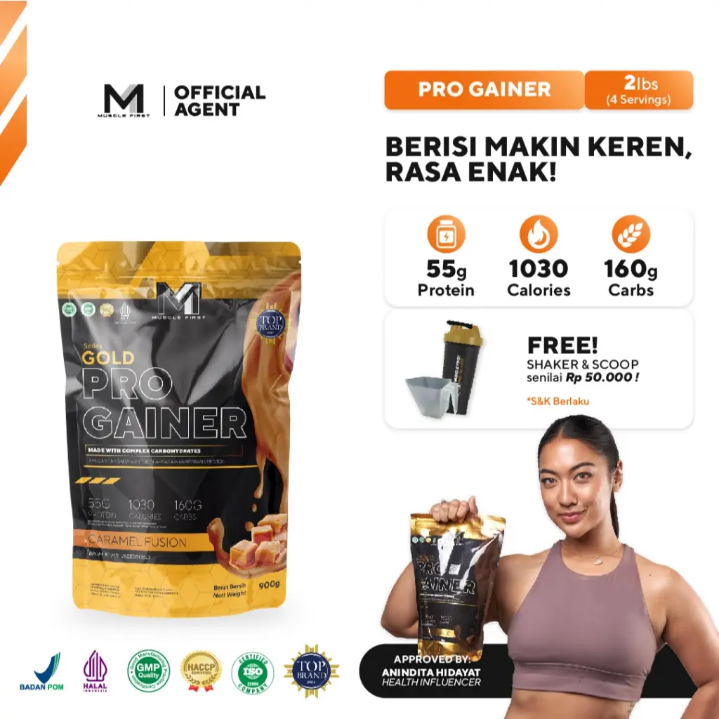 MUSCLE FIRST Pro Gain 2 lbs / 900 gr - Susu Protein Supplement Fitness