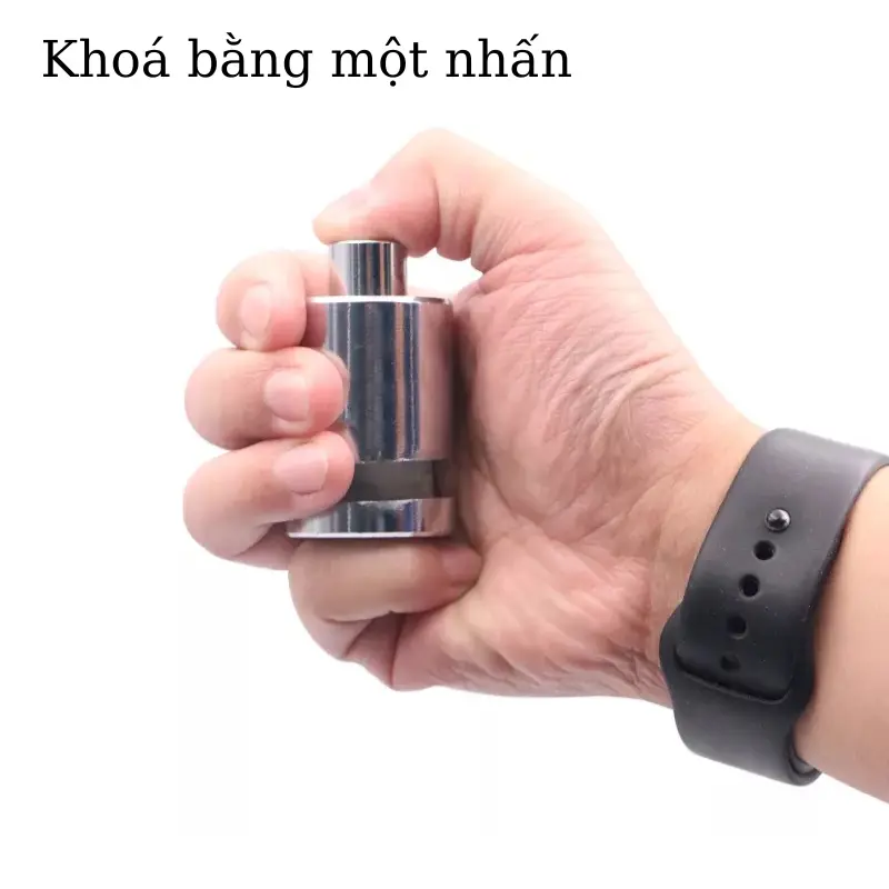 Khóa phanh đĩa xe máy mini nhỏ gọn bằng thép không gỉ chống trộm 3