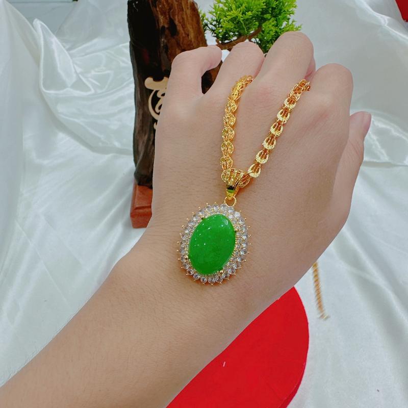 Dây chuyền Phụng mặt đá xanh ( Trang Sức Nữ) 8