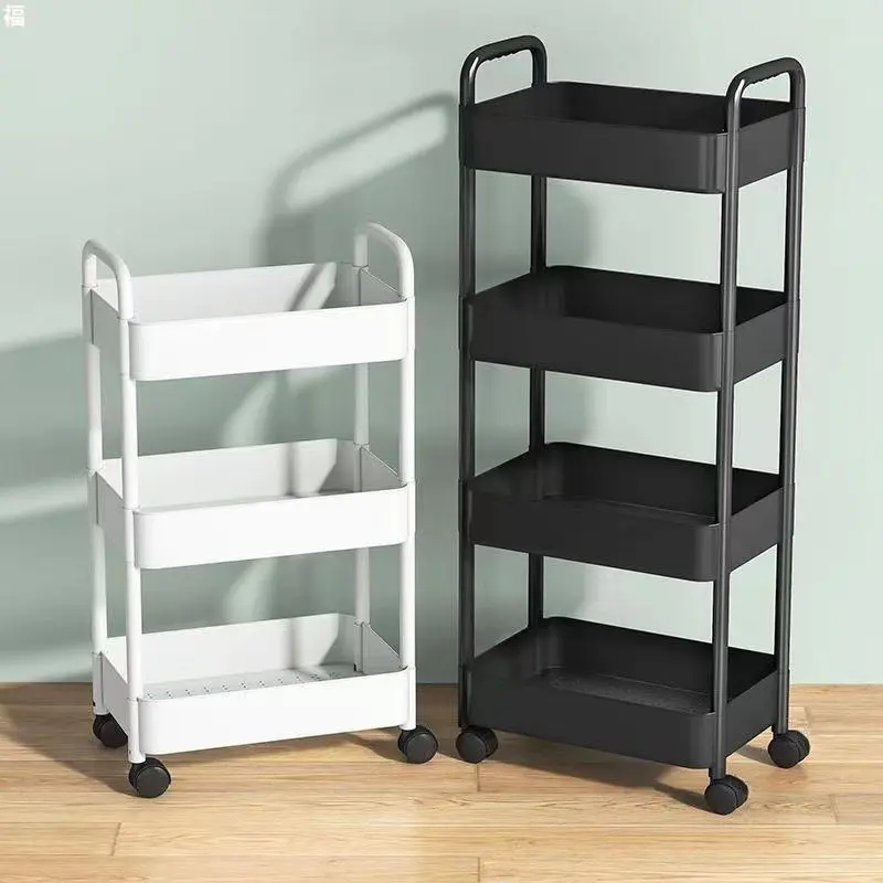 Xe Đẩy, Đứng Sàn, Đa Năng, Nhiều Tầng, Có Thể Di Chuyển, Thích Hợp Cho Gia Đình, Phòng Khách, Phòng Ngủ, Hỗ Trợ Đầu Giường, Ký Túc Xá, Giá Đựng Đồ, Tủ Đựng Đồ