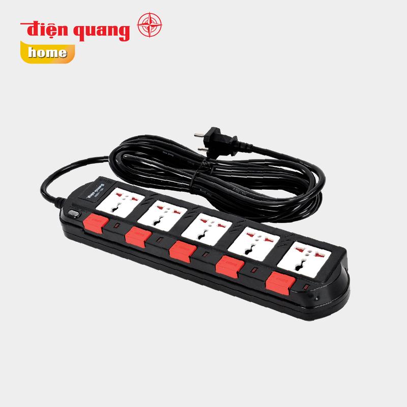 Ổ cắm Điện Quang ĐQ ESK SM750SL ( 5 lỗ 3 chấu ) 0